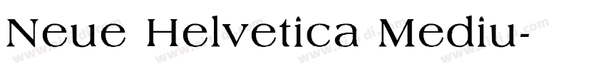Neue Helvetica Mediu字体转换